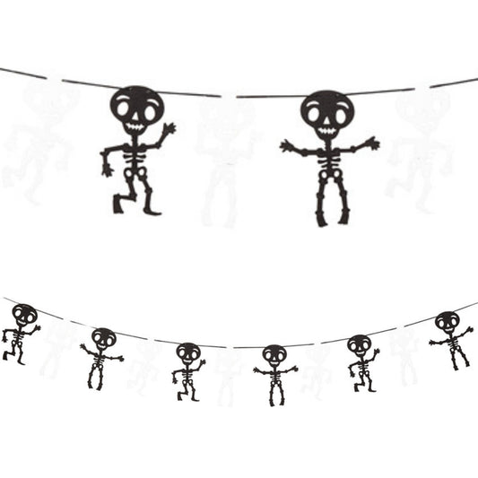 Afbeelding van Slinger Vilt Skeletten 150cm