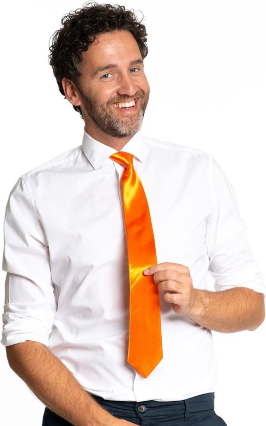 Afbeelding van Stropdas neon oranje