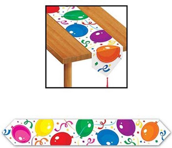 Afbeelding van Tafel loper ballonnen