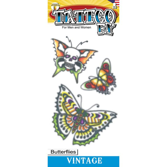 Afbeelding van Tattoo FX Butterflies vintage