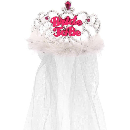 Afbeelding van Tiara bride to be met sluier