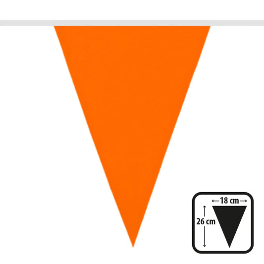 Afbeelding van Vlaggenlijn  Oranje Polyester 6 meter