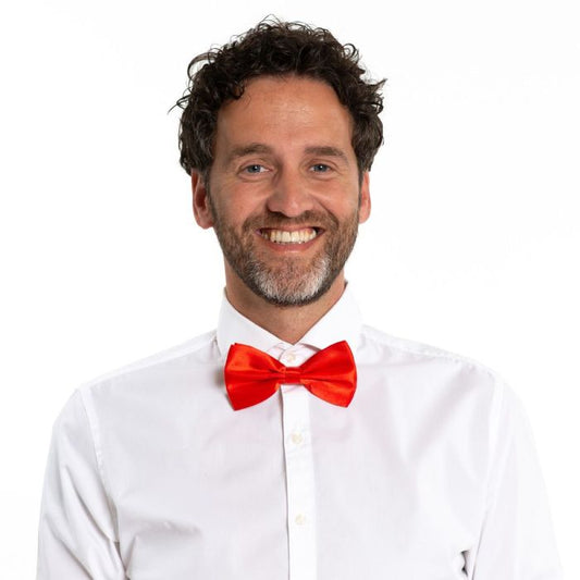 Afbeelding van Vlinderstrik rood pc