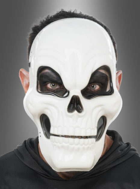 Afbeelding van White Skull Half Mask