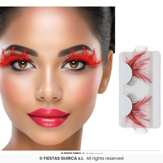 Afbeelding van Wimpers met veer 