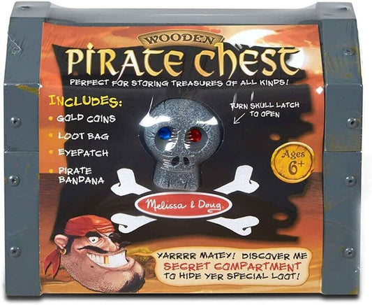 Afbeelding van Wooden pirate chest