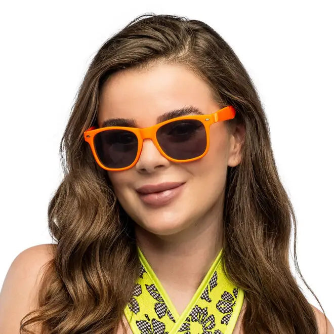 Afbeelding van Zonnebril neon oranje