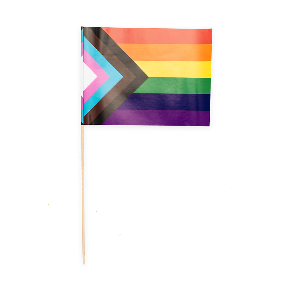 Afbeelding van Zwaaivlaggetjes Pride Progress 10st