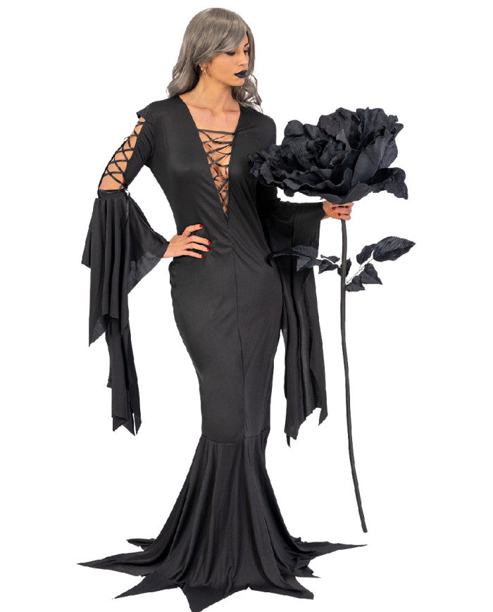 Afbeelding van Zwarte Roos op steel 150 cm