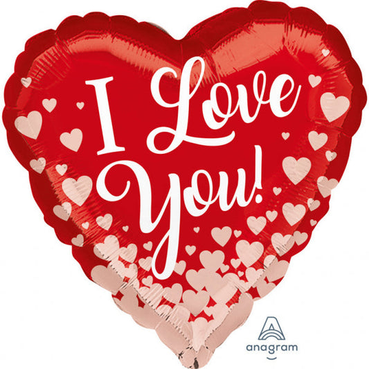Afbeelding van Hart I Love You Rood met helium