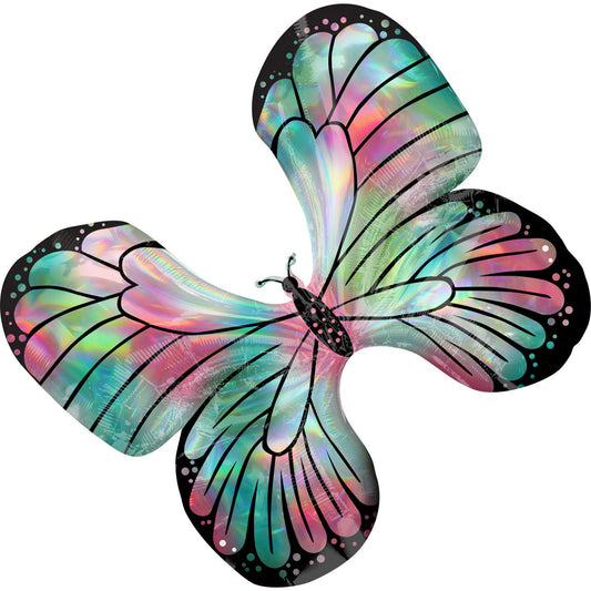 Afbeelding van S shape 76 cm Vlinder met helium