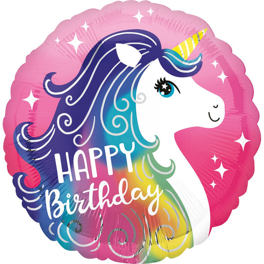 Afbeelding van Folie Unicorn "HB" met helium
