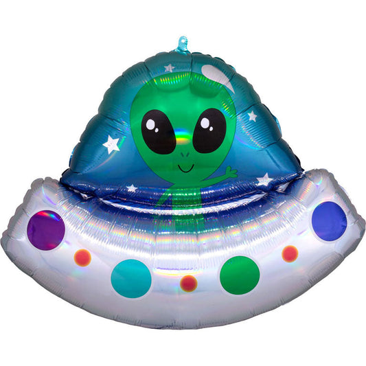 Afbeelding van S-Shape Alien Space Ship met helium