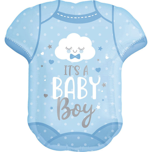 Afbeelding van Supershape Rompertje Baby Boy met helium