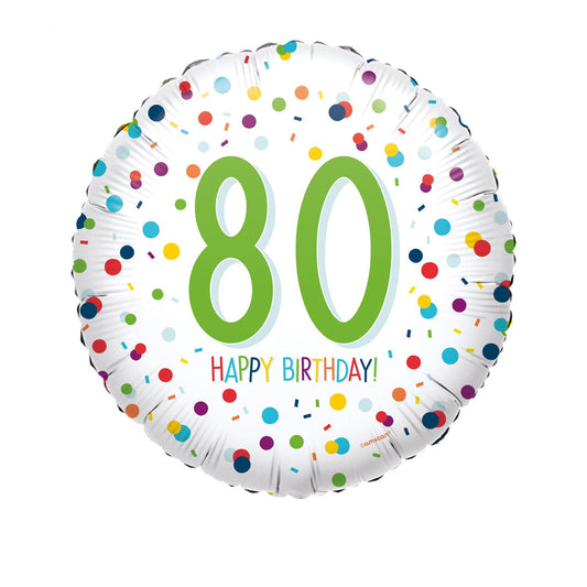 Afbeelding van Folie 80 HB Confetti met helium