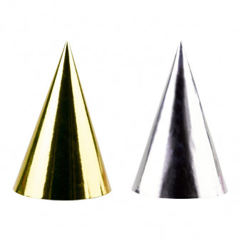 Afbeelding van Party Hats zilvergoud