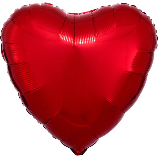 Afbeelding van Folie Hart Rood met helium