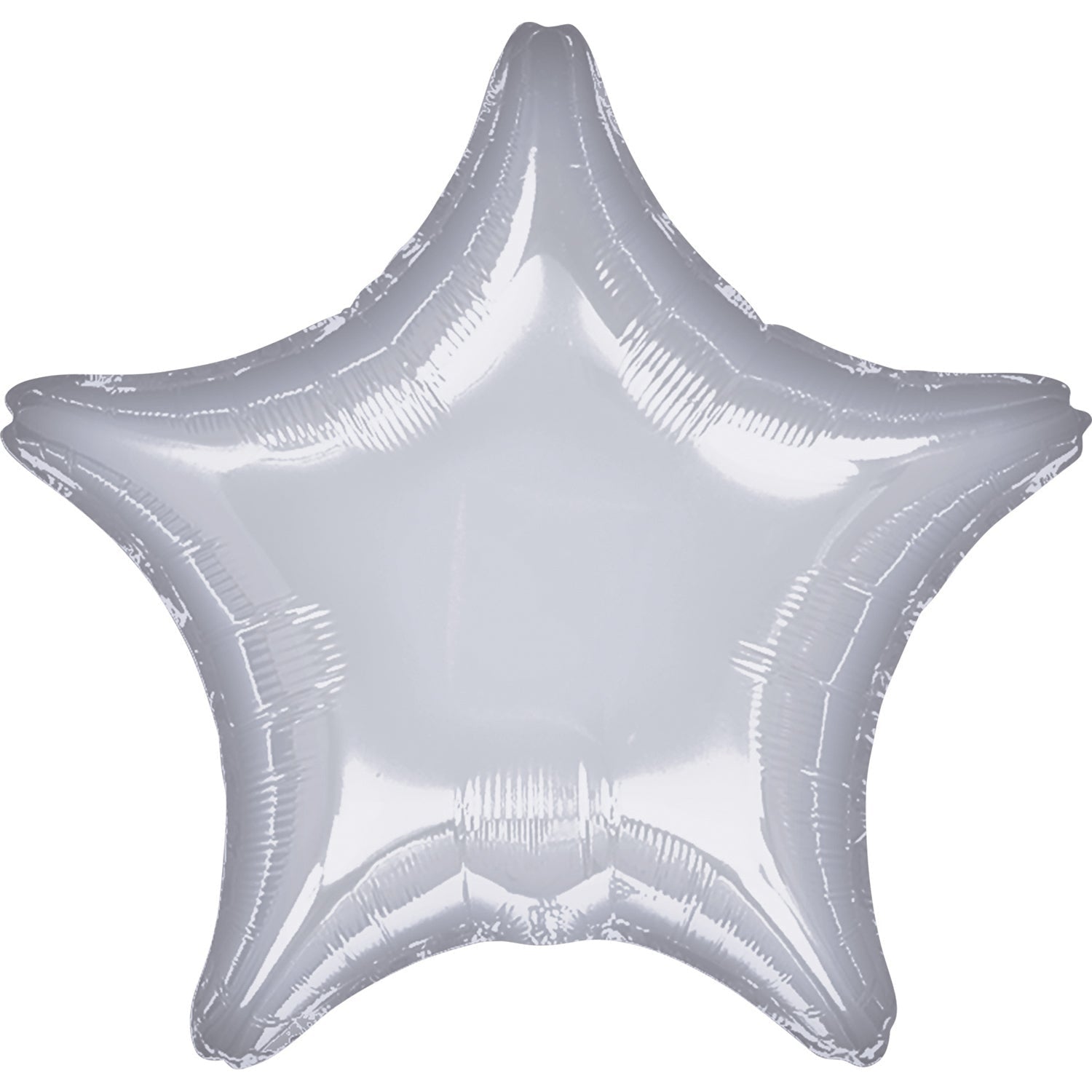 Afbeelding van Folie ster zilver met helium