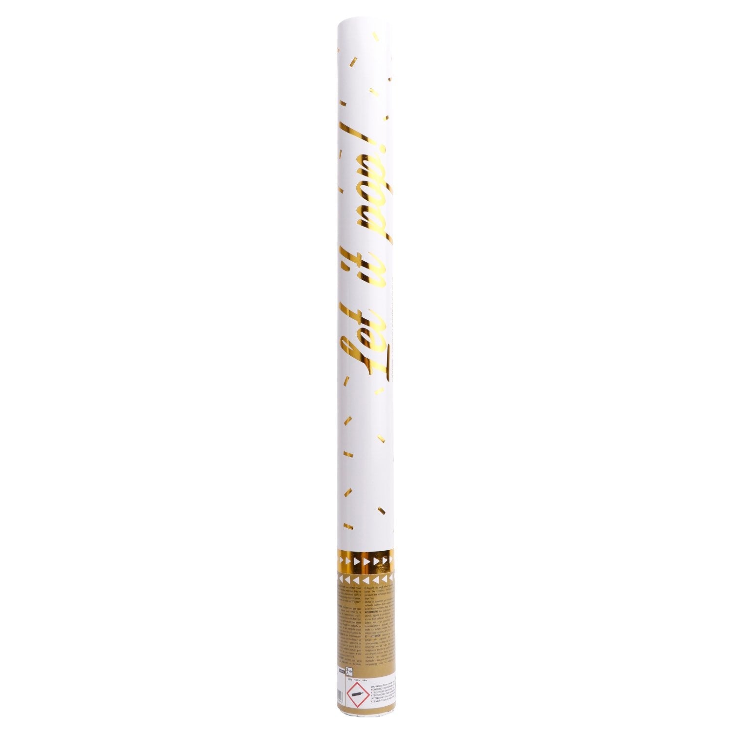 Afbeelding van Confetti shooter 60cm. slow fall goud (Categorie 1)