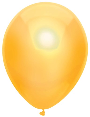Afbeelding van Ballonnen Metallic geel (��30cm, 10st)