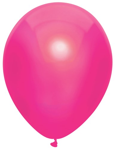 Afbeelding van Ballonnen Metallic hot pink (��30cm, 10st)