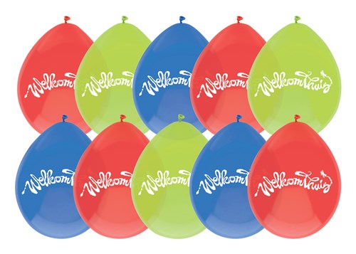 Afbeelding van Ballonnen ���Welkom thuis��� (��30cm, 10st)