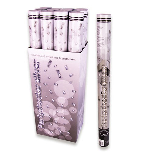 Afbeelding van Confetti shooter zilver brandvertragend (60cm)