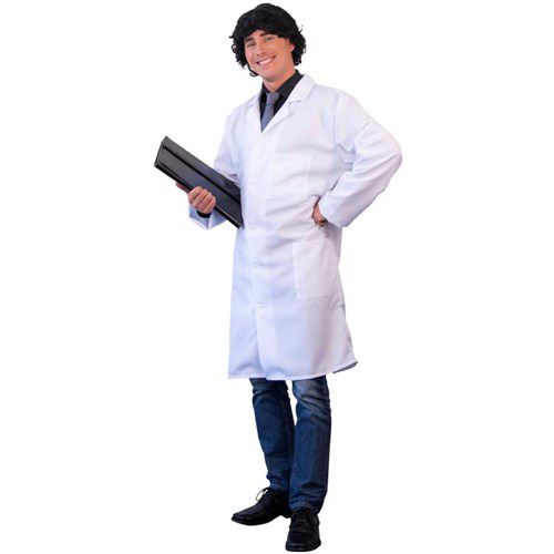 Afbeelding van Doktersjas deluxe wit (M)
