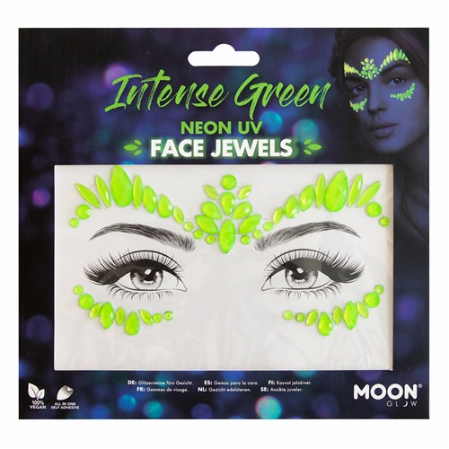 Afbeelding van Face jewels Intense Green neon uv