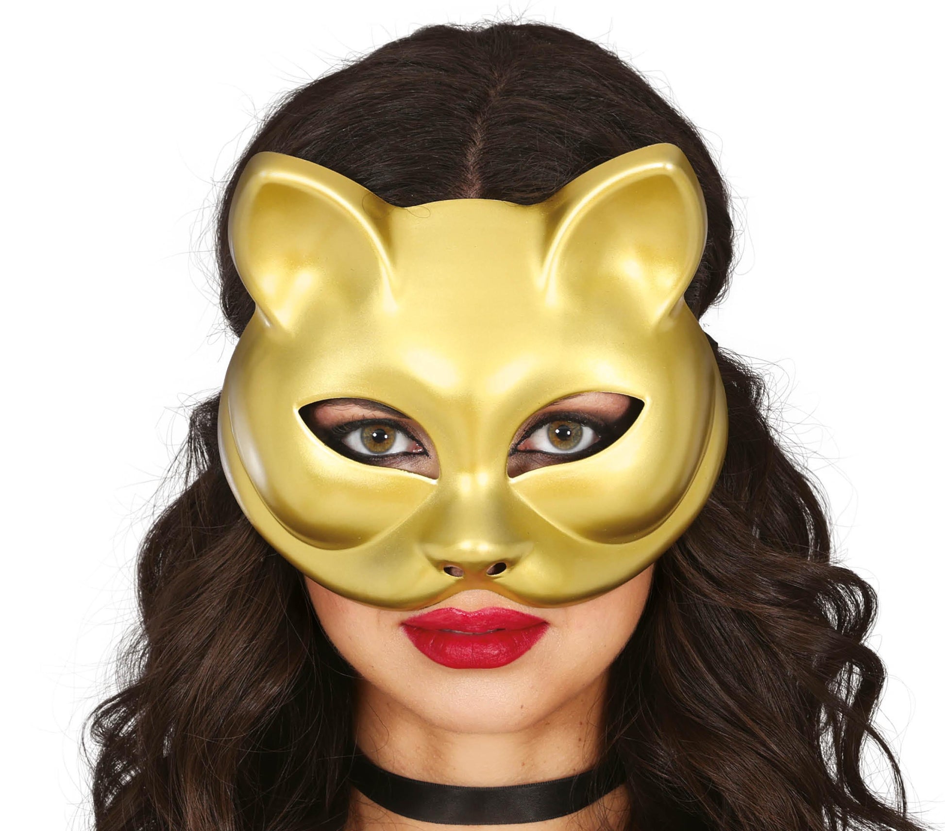 Afbeelding van Masker Kat Goud eco