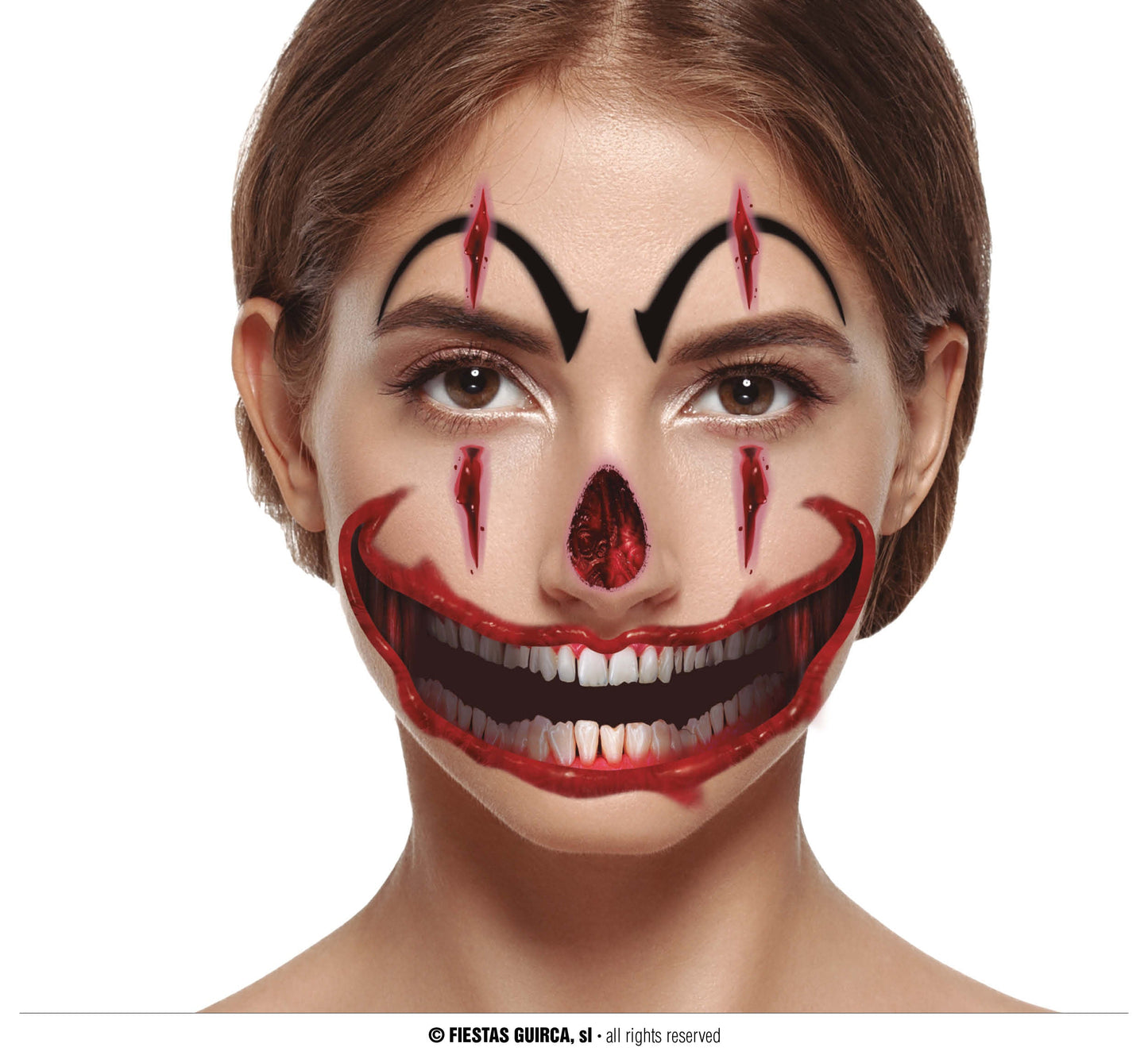 Afbeelding van Gezichts tattoo Clown
