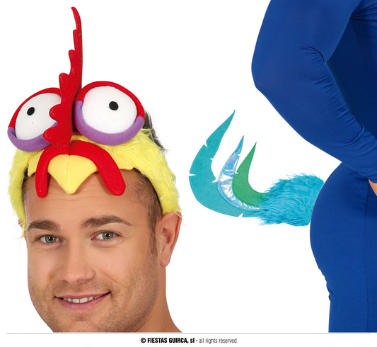 Afbeelding van Chickenset diadeem en staart