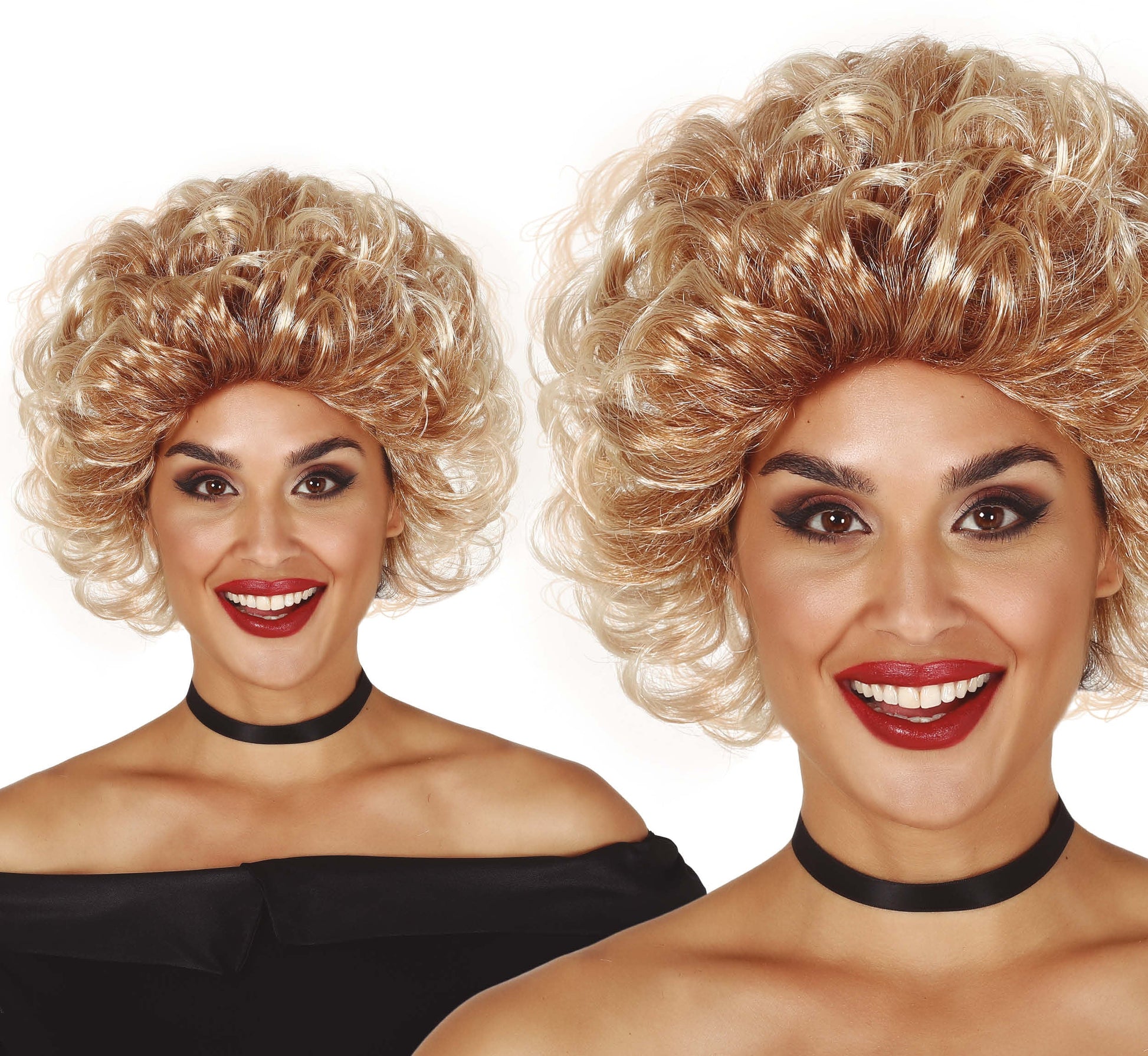 Afbeelding van 50's style pruik blond Sandy