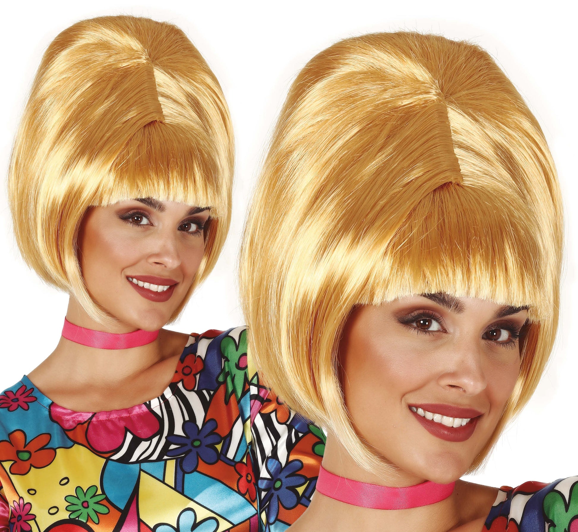 Afbeelding van Pruik Blond 60's