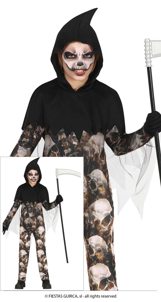 Afbeelding van Jumpsuit Skulls met capuchon 56 jaar