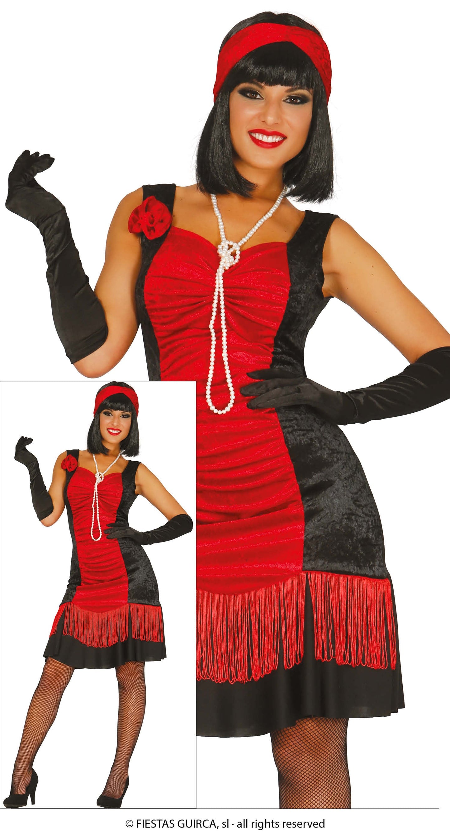 Afbeelding van Charleston jurk RdZwrt