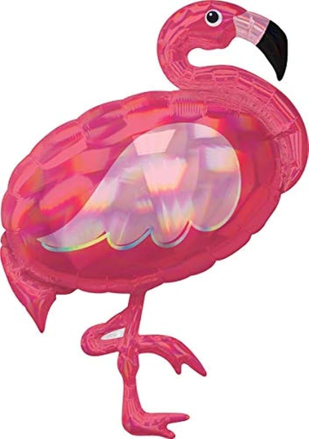 Afbeelding van S shape 83 cm Flamingo met helium