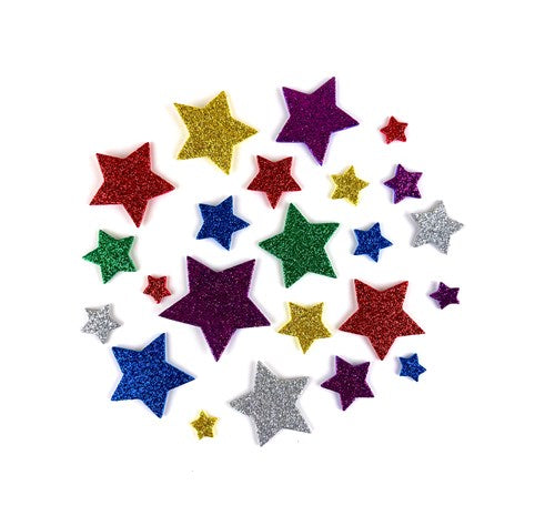 Afbeelding van Foam sterrenmix glitter Create-it (54st)