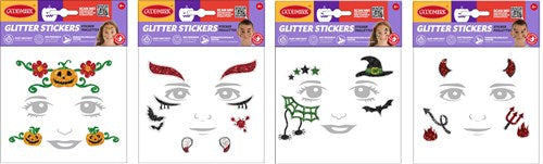 Afbeelding van Gezichtstickers Halloween (assorti)