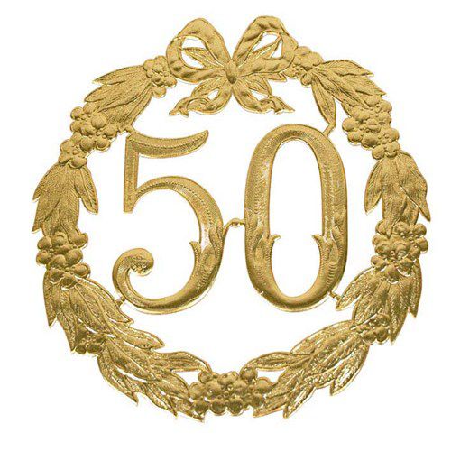 Afbeelding van Jubileumcijfer ���50��� (24cm)
