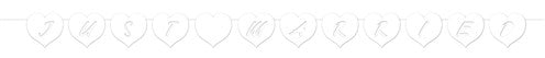 Afbeelding van Letterslinger ���Just married��� (2,7m)