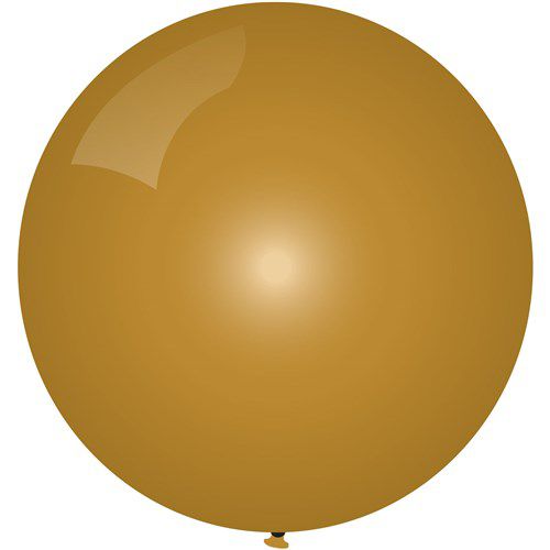 Afbeelding van Mega Ballon Metallic Goud 90cm met helium