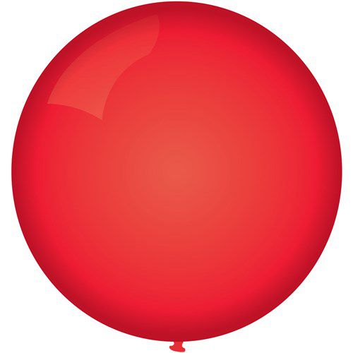 Afbeelding van Mega ballon rood (90cm) met helium