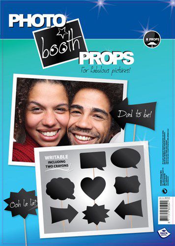 Afbeelding van Photobooth props beschrijfbaar (8st)