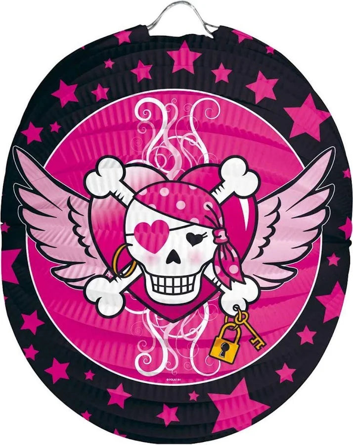 Afbeelding van pirate girl lampion