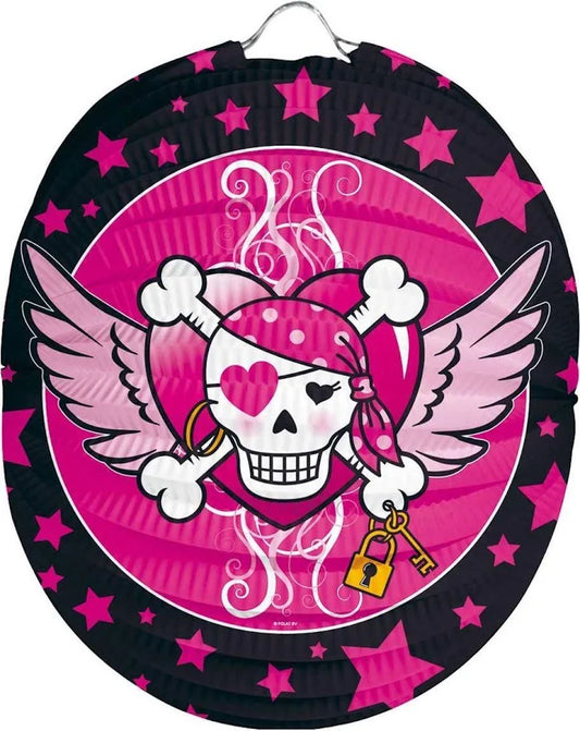 Afbeelding van pirate girl lampion