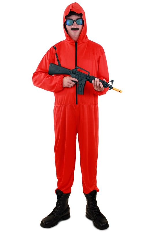 Afbeelding van Rode Overall uni met capuchon XL
