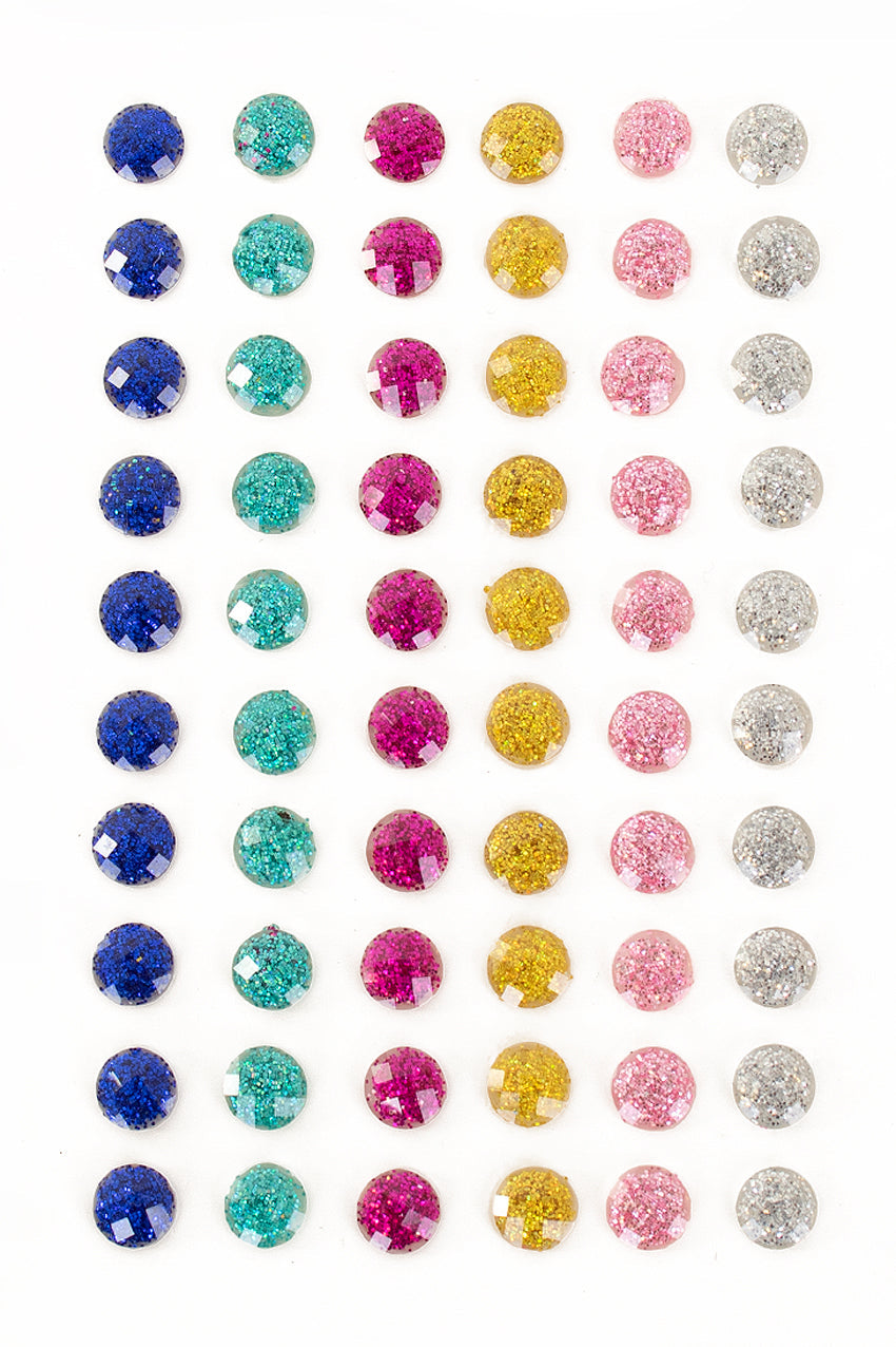 Afbeelding van Plaksteentjes glitter multicolor