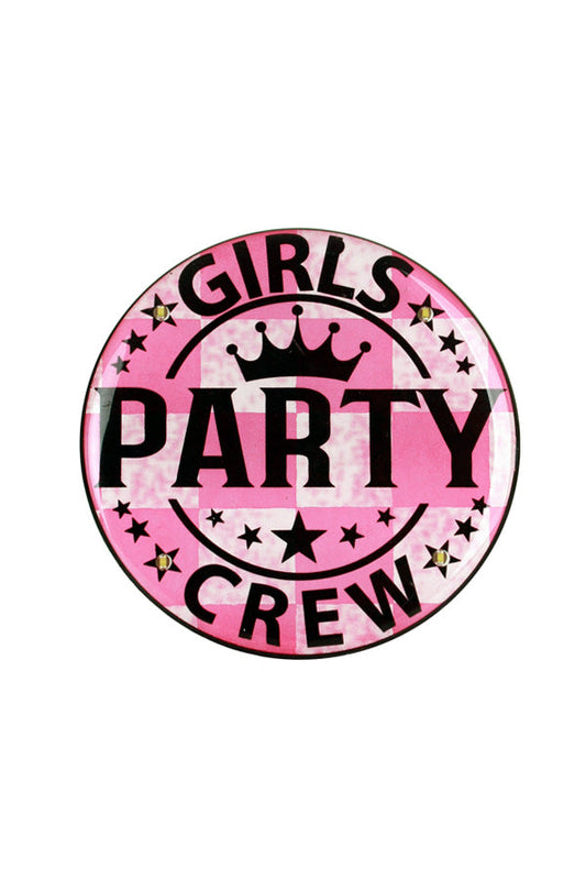 Afbeelding van Button met licht girls party crew