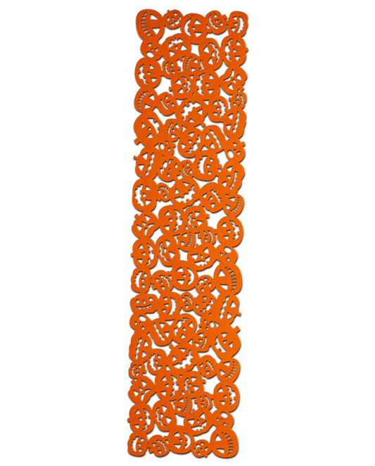 Afbeelding van tafelloper oranje pompoen 120cm